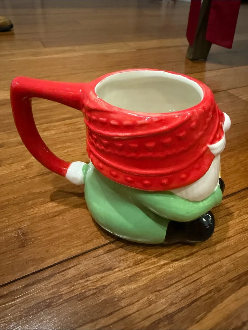 Ceramic Gnome Mug - Red Hat, Green Coat